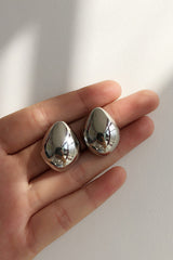 Metal Drop Shaped Earrings