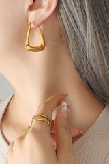 Metal U-Shaped Earrings