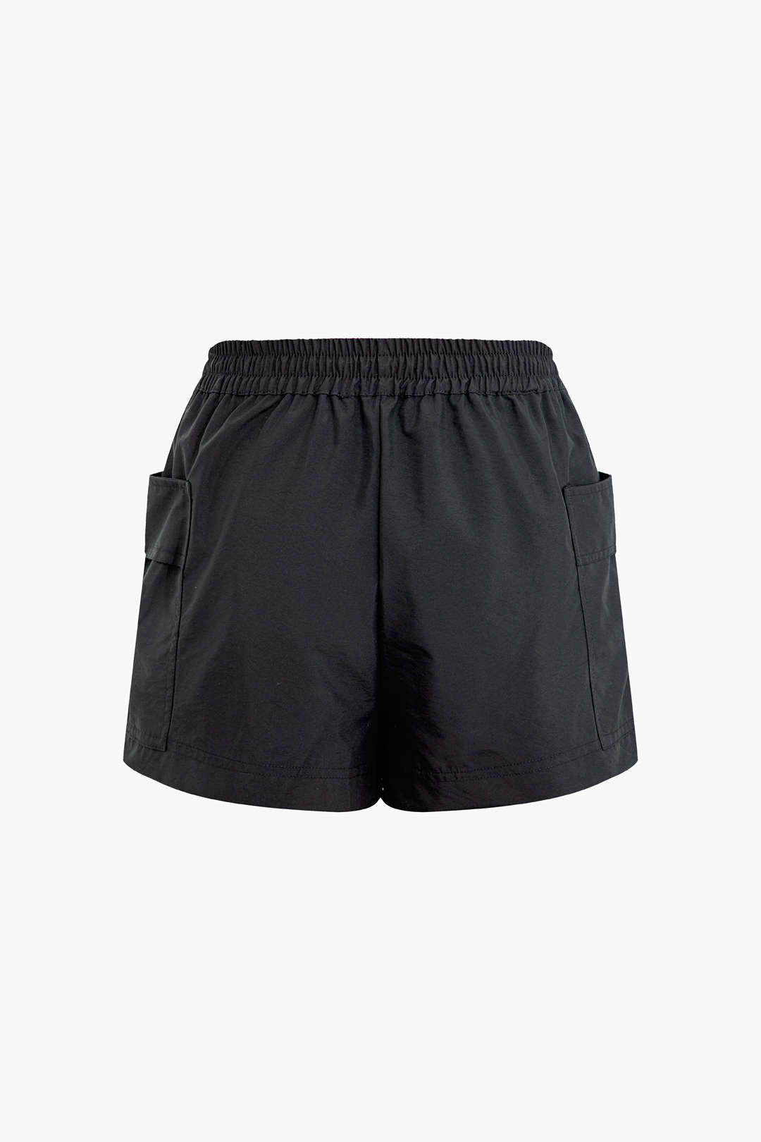 Elastic Waist Drawstring with Pocket Skort