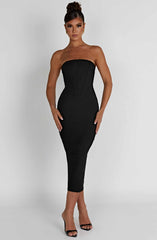 Amore Midi Dress - Black