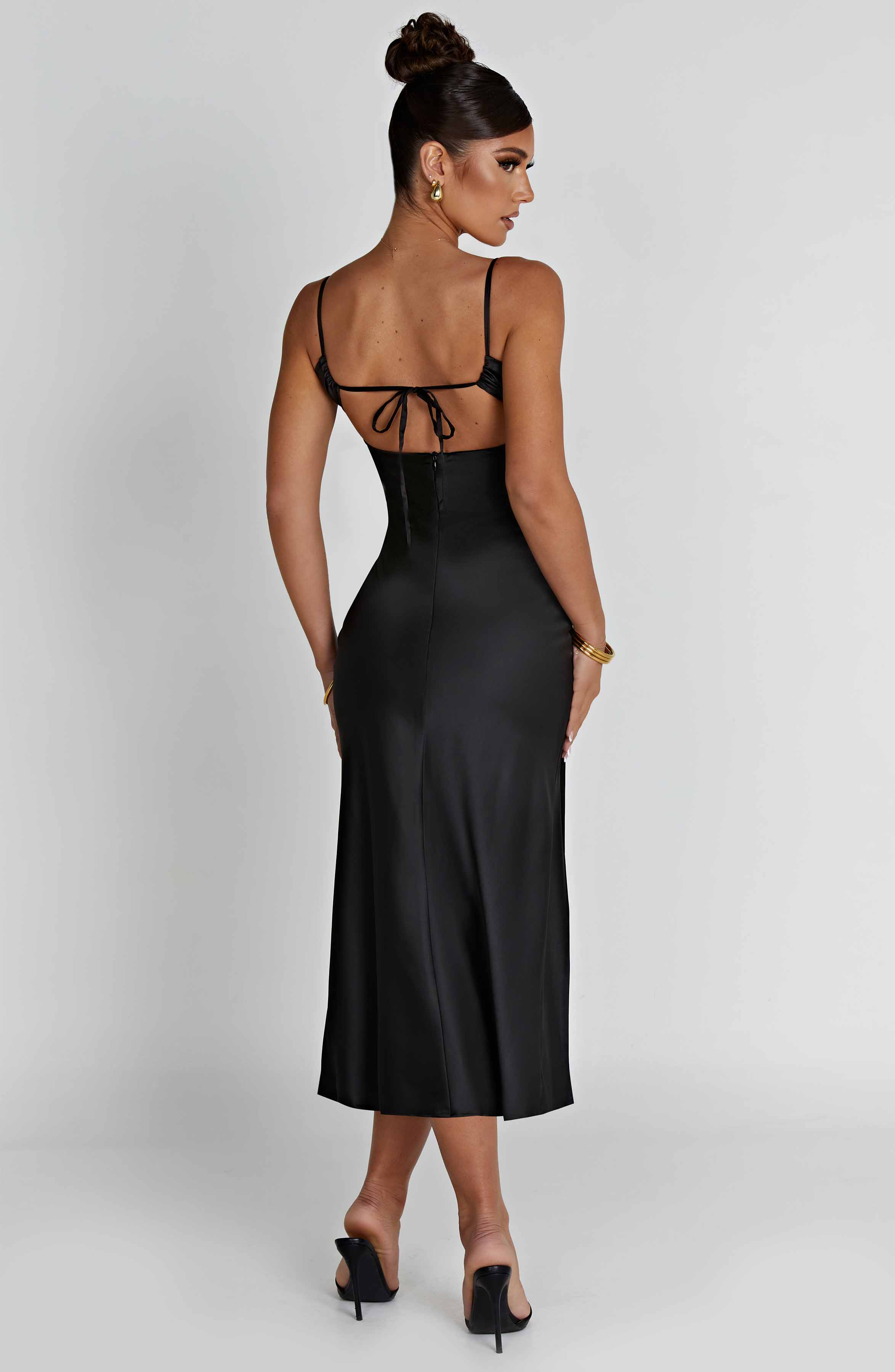 Ardelle Midi Dress - Black