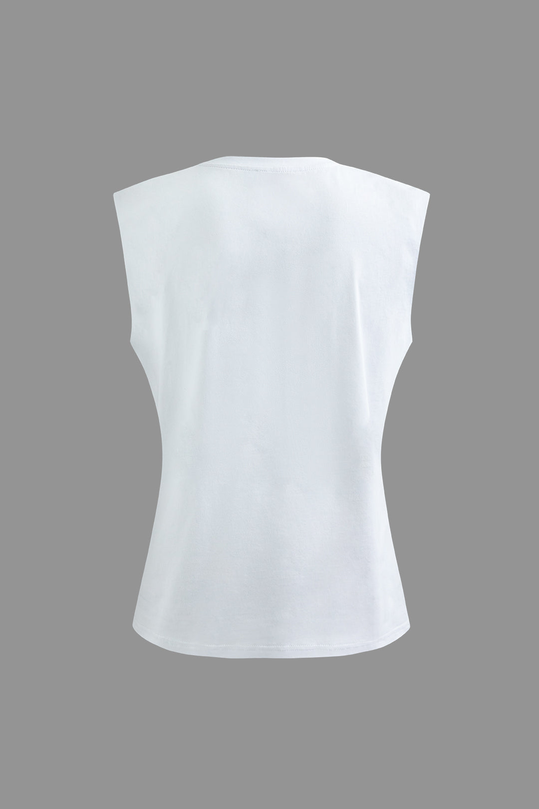 Solid Sleeveless T-shirt