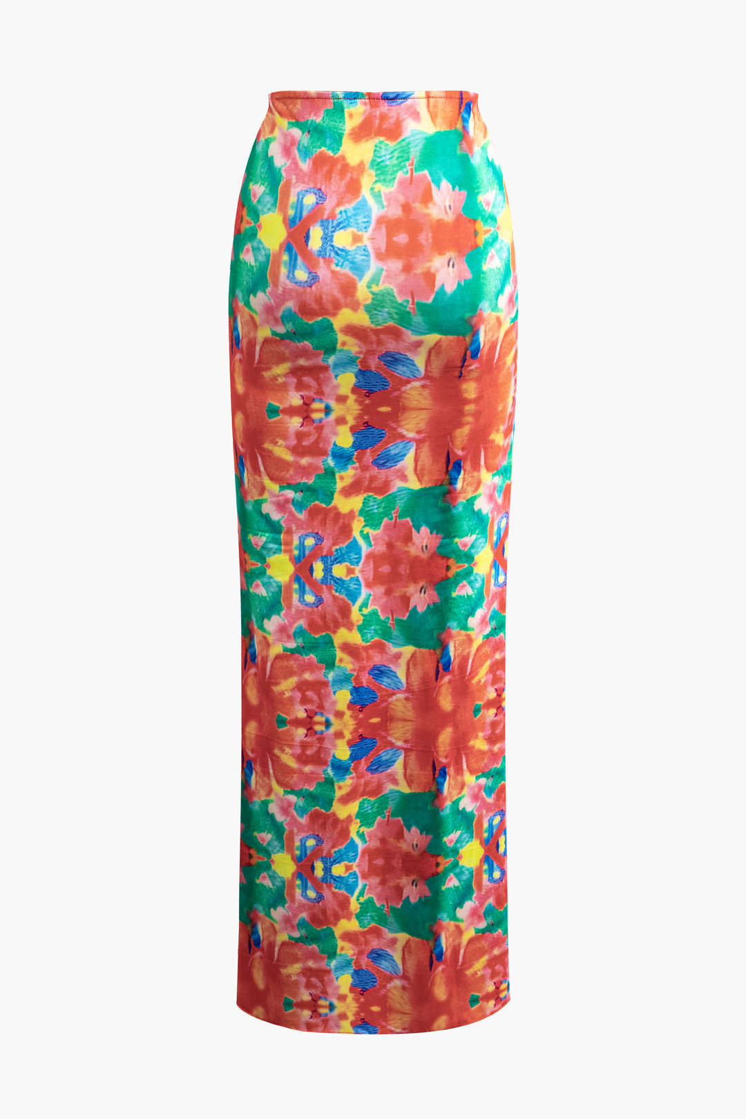 Floral Print Tube Top And Maxi Skirt Set