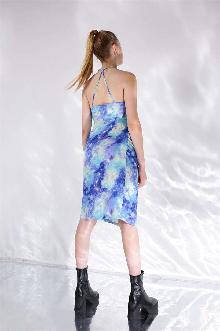 Deep In Outer Space Printed Dress