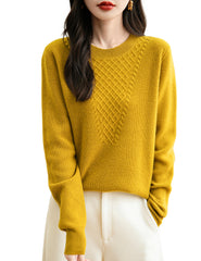 Belinda Woman Crewneck Long Sleeve Knit Sweater