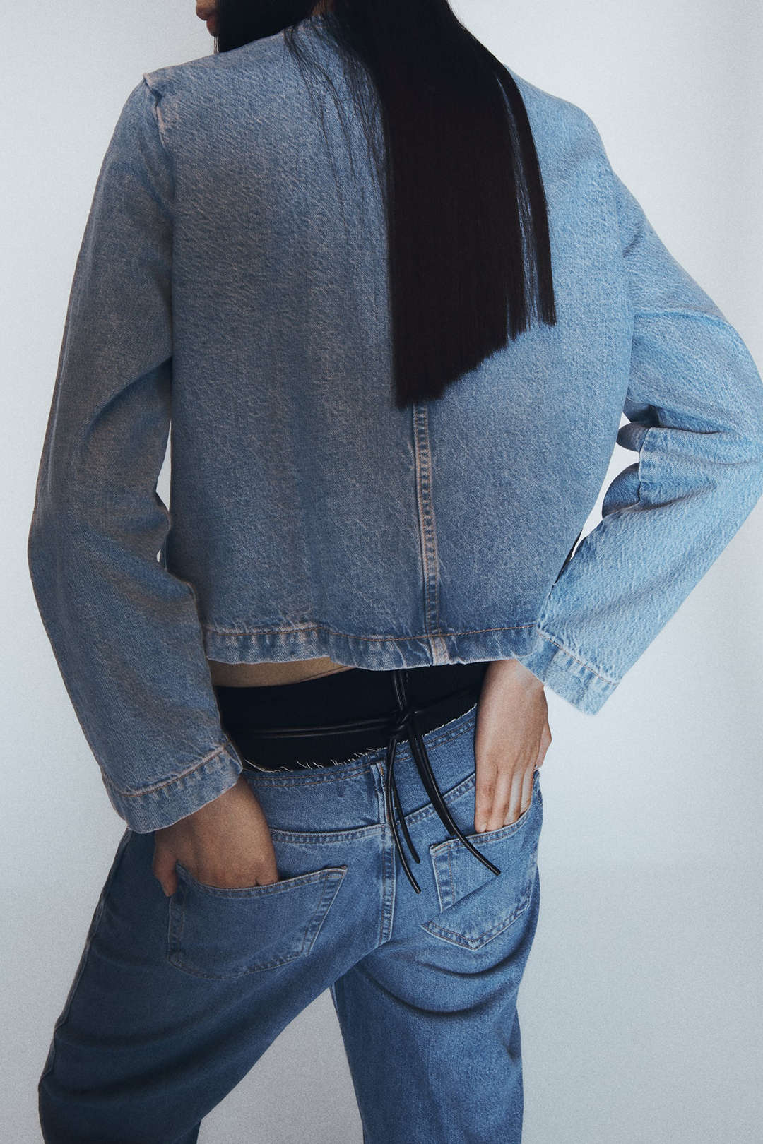 Button Up Long Sleeve Denim Jacket