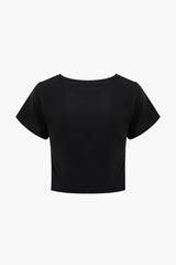 Hands Print Round Neck T-shirt