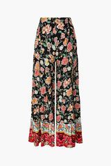 Floral Print Wide Leg Pants