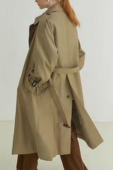 Double Breasted Belted Trench Coat