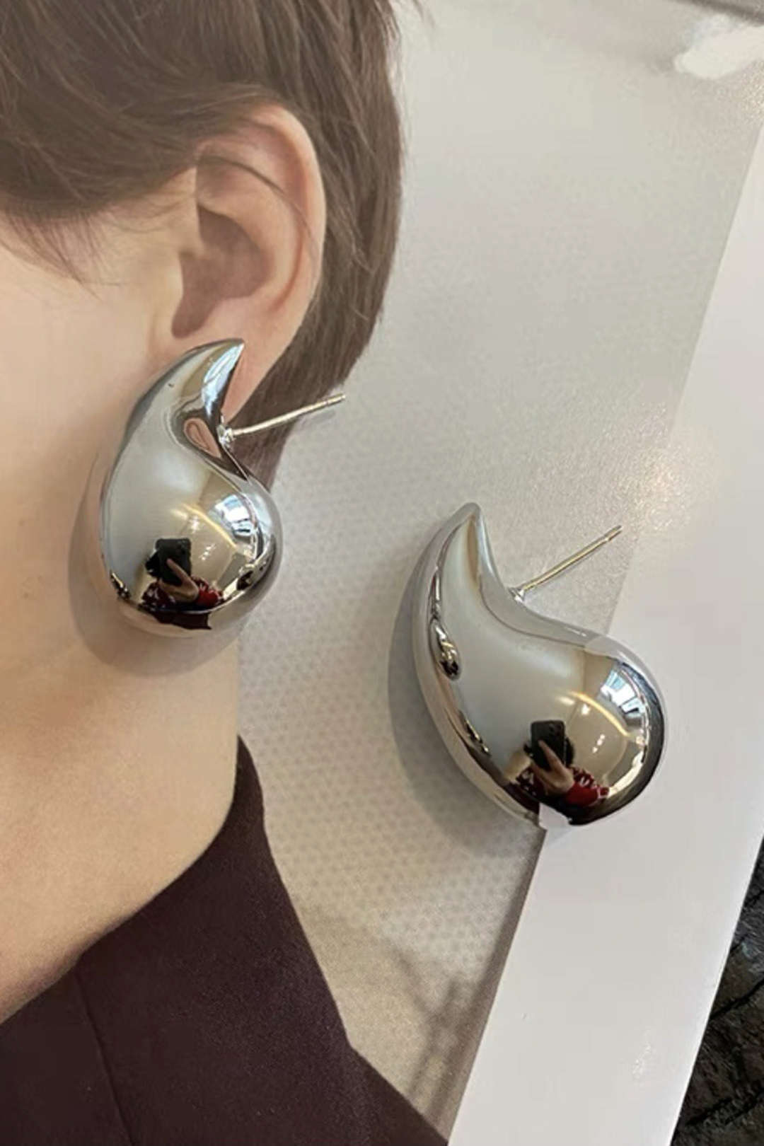 Metal Drop Earrings