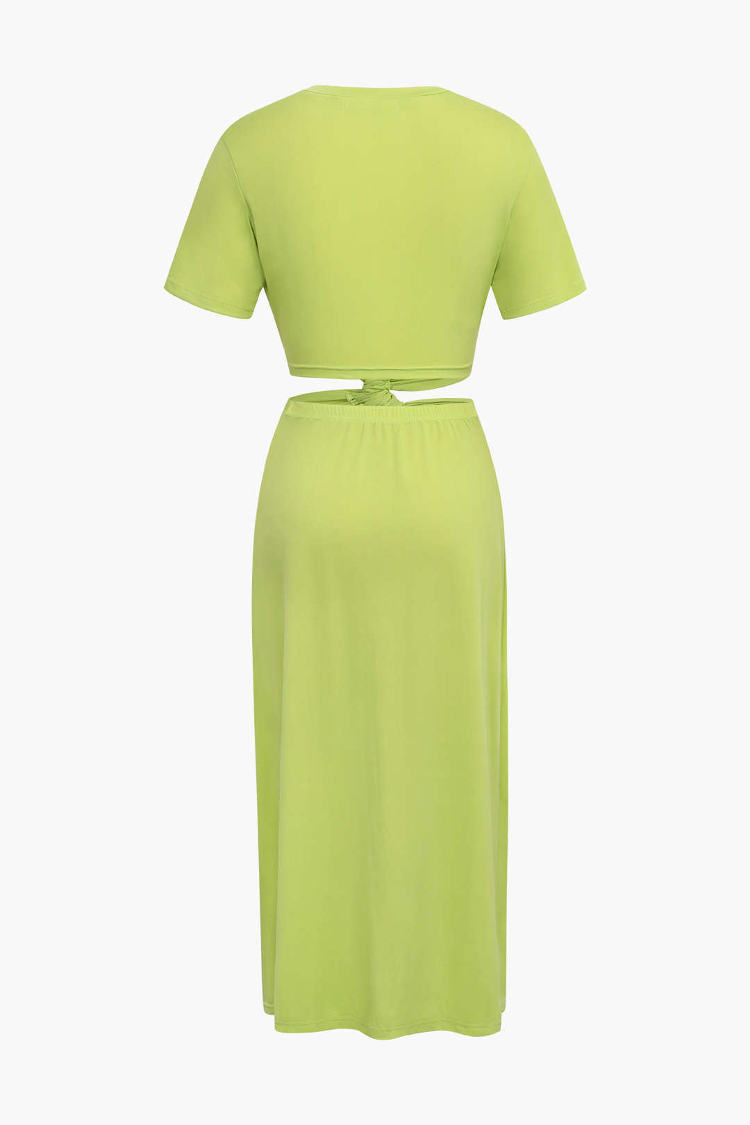 Twist Front Cut Out Midi Dress