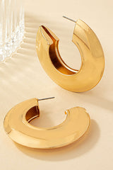 Curved Hoop Earrings