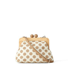 Amelia Wooden Clip Shell Clutch Bag