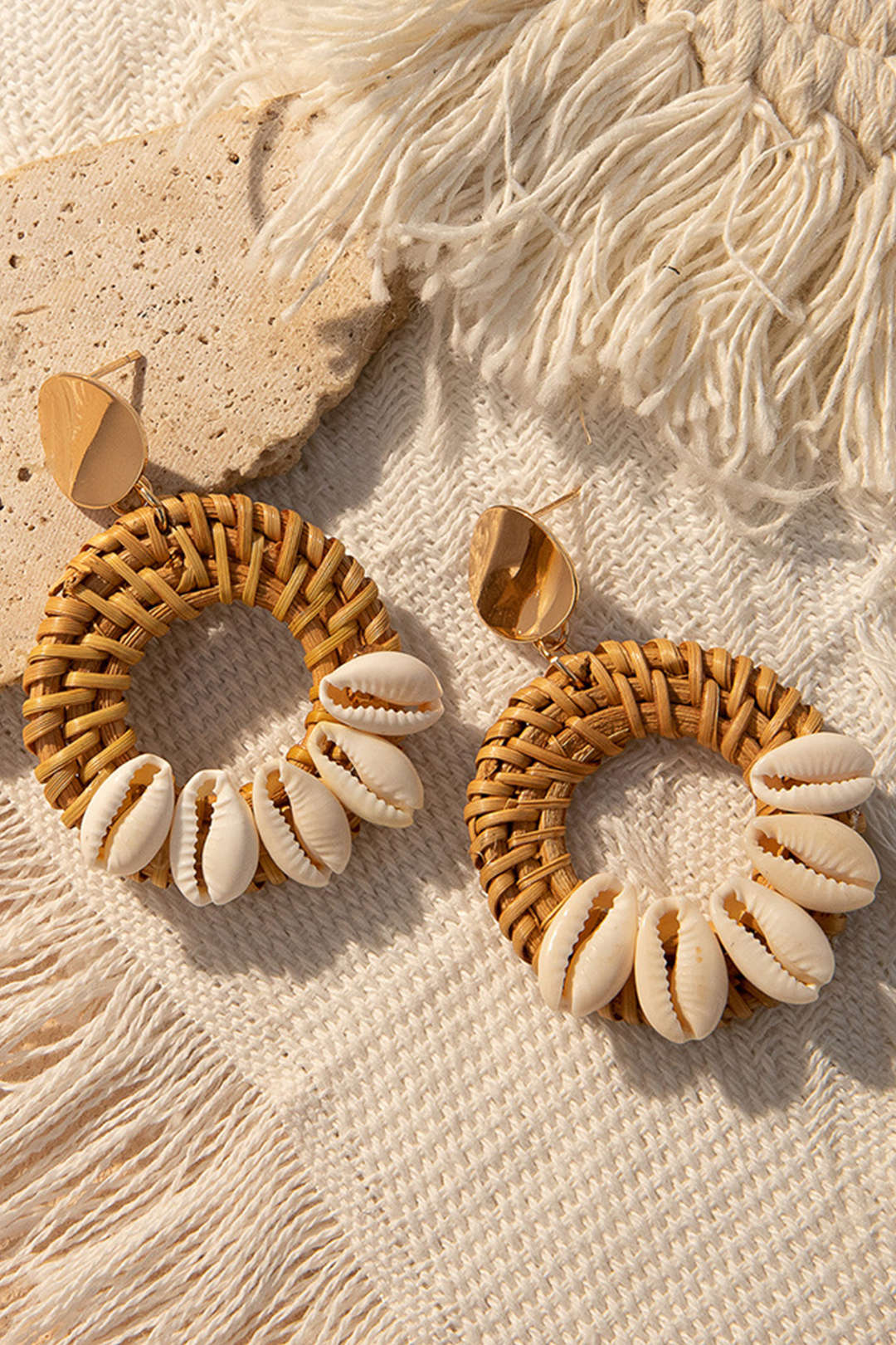 Braided Conch Earrings