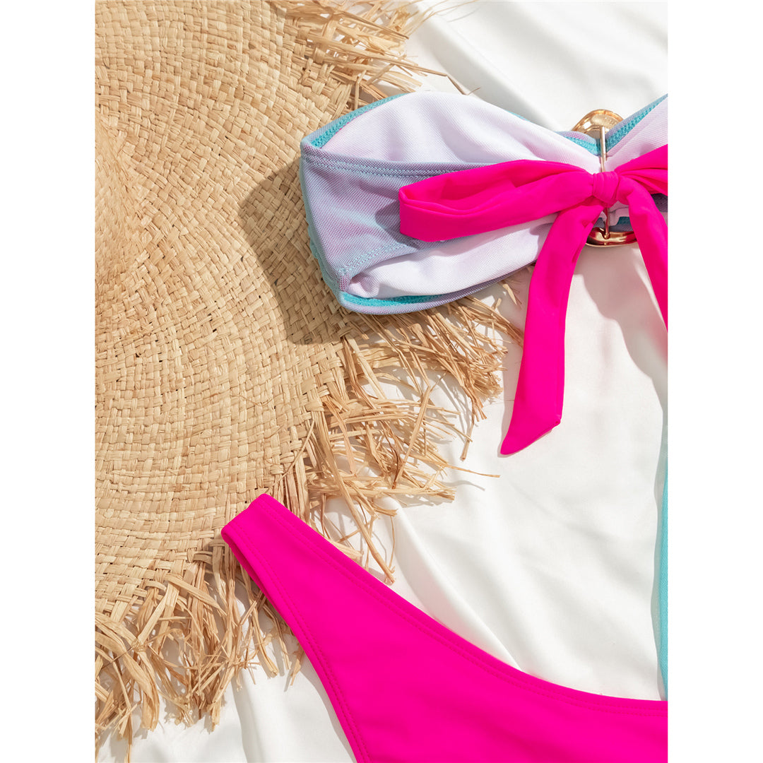 Connie Bandeau With Skirt Splicing Bikini