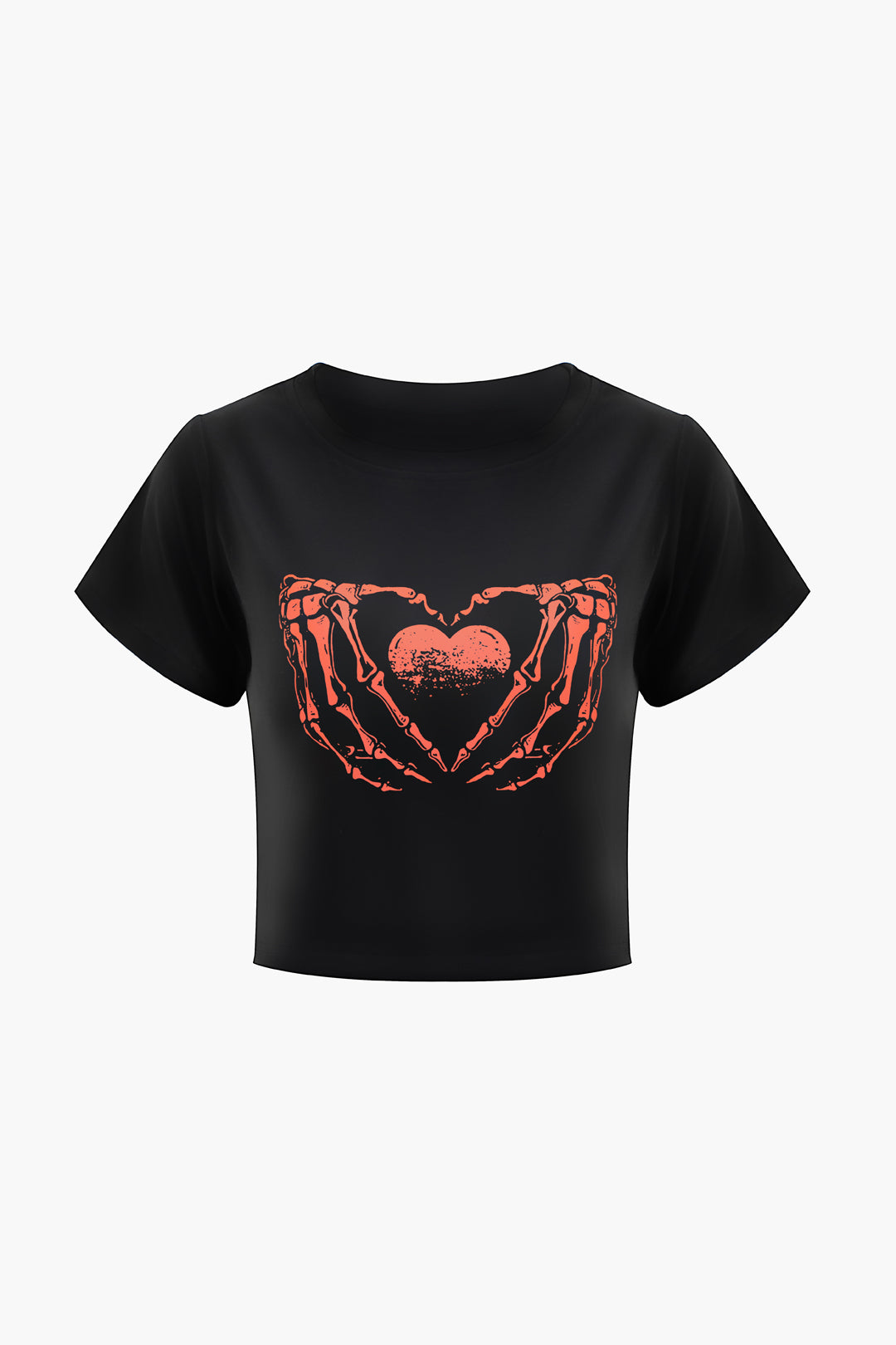 Hands Print Round Neck T-shirt