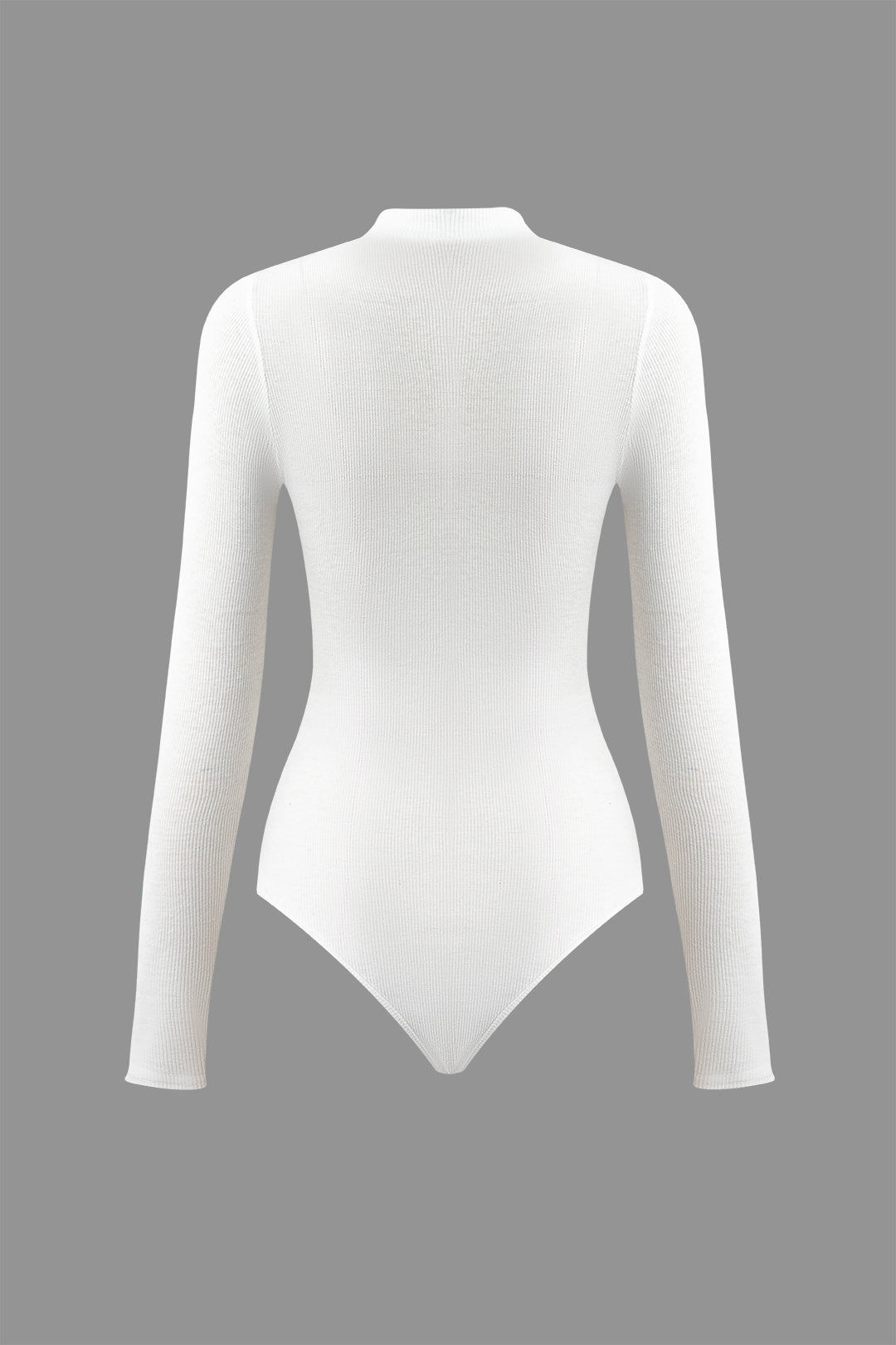 Mock Neck Cut Out Long Sleeve Bodysuit