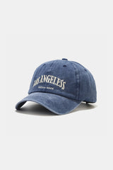 Letter Print Denim Baseball Cap