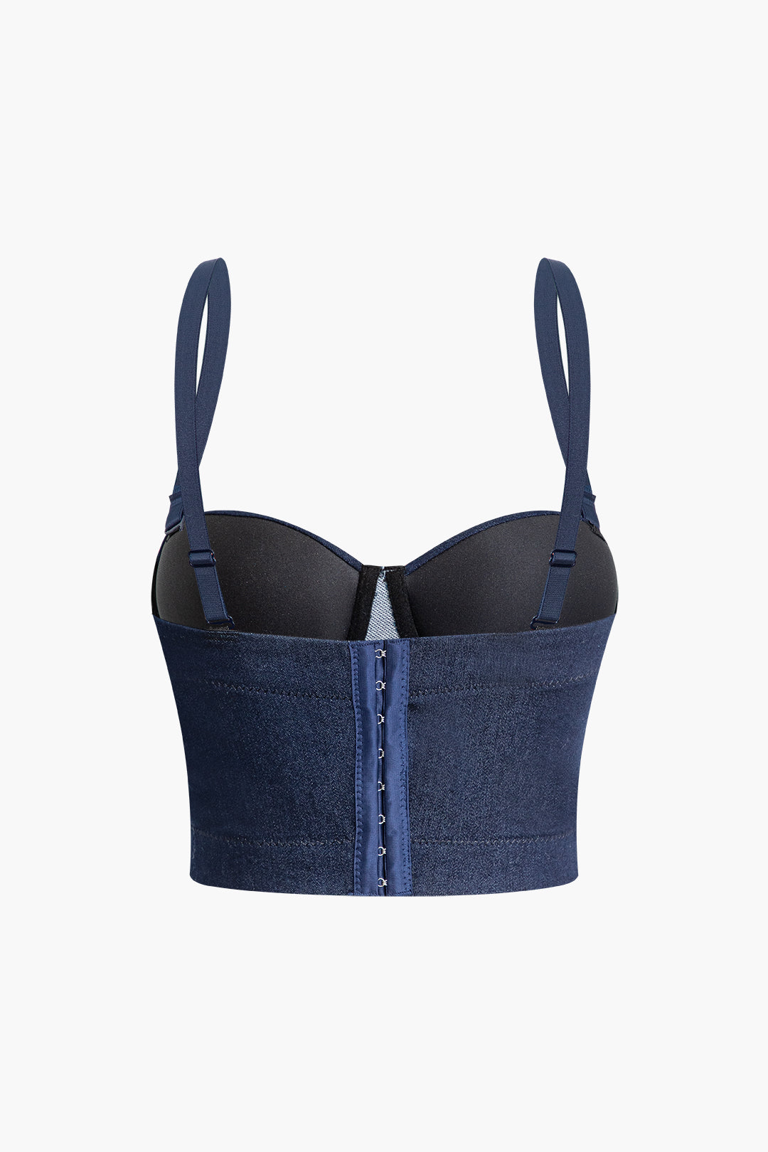 Hook And Eye Denim Bustier Cami Top