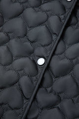 Heart Shaped Quilted Puffer Coat