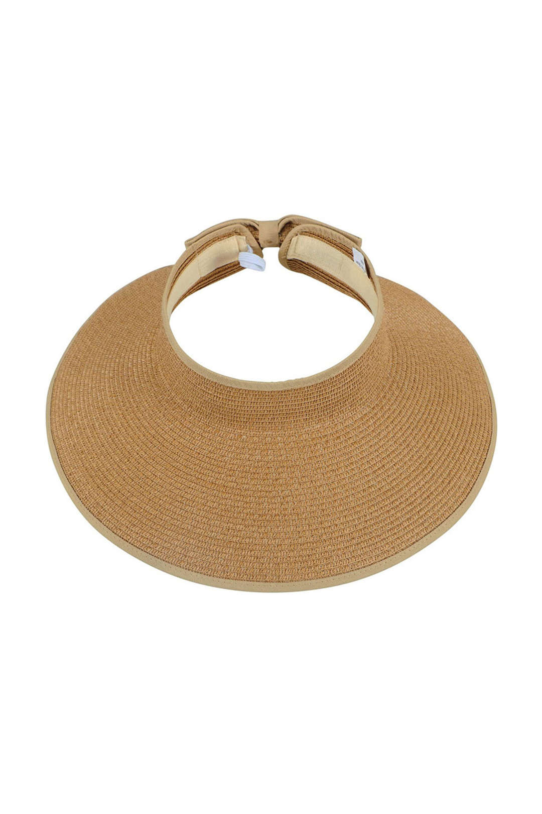 Foldable Straw Wide Brim Roll Up Beach Visor Hat