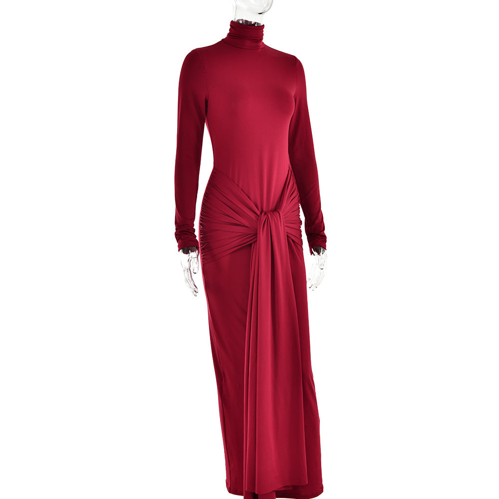 Dana Turtleneck Long Sleeve Maxi Dress