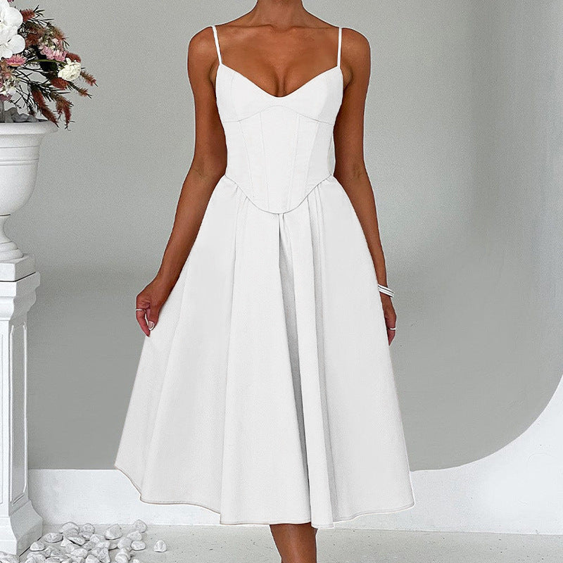 Alison Backless Loose Sexy Midi Dress