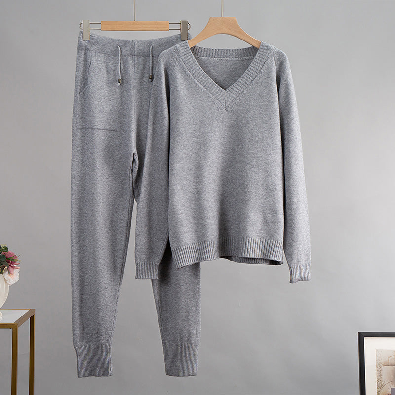 Ashley V Neck Sweater and Harem Pant