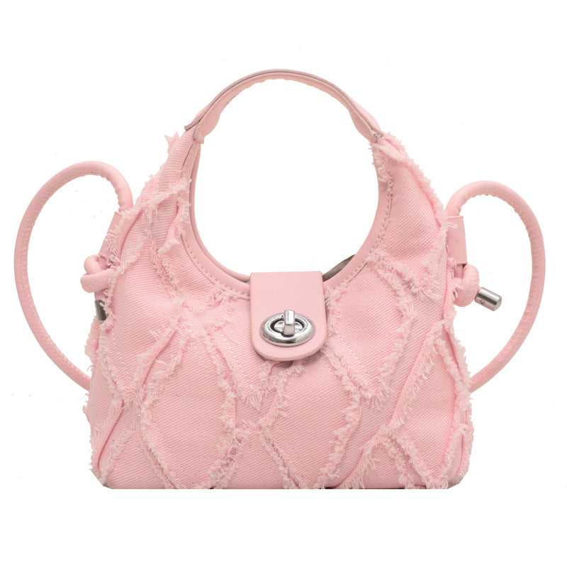 Candy Soft Fabric Shoulder Crossbody Bag