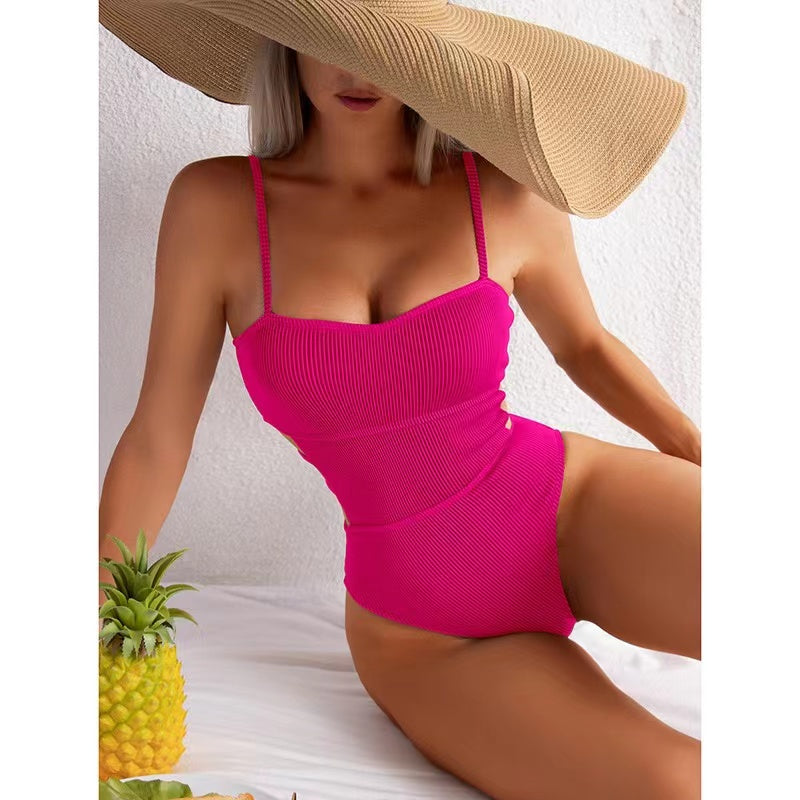 Alyssa Ribbed One Piece Swimsuit