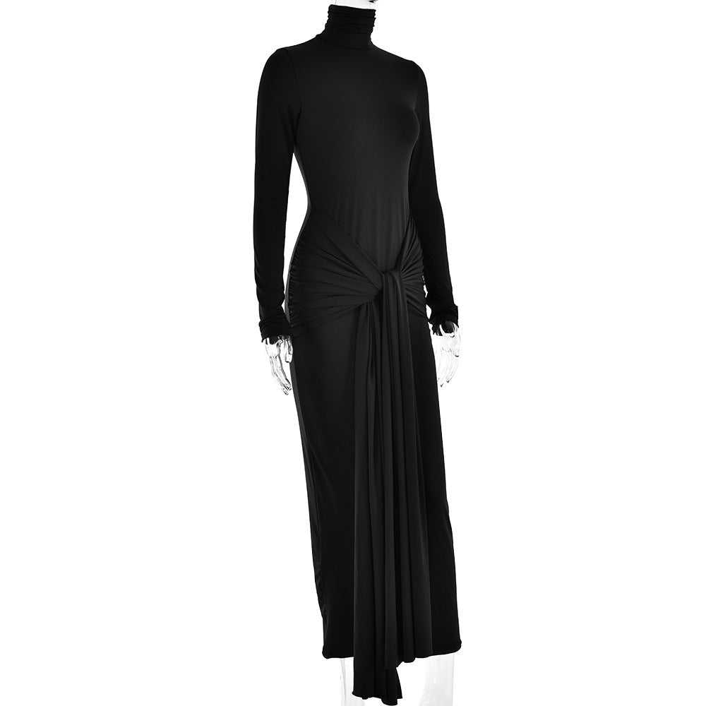 Dana Turtleneck Long Sleeve Maxi Dress