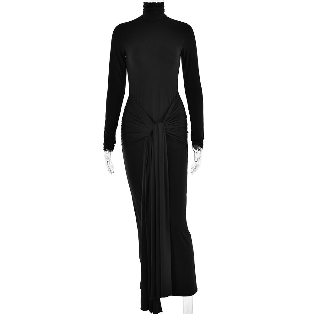 Dana Turtleneck Long Sleeve Maxi Dress